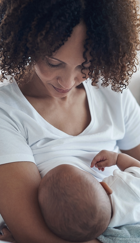 Mother breastfeeding her baby